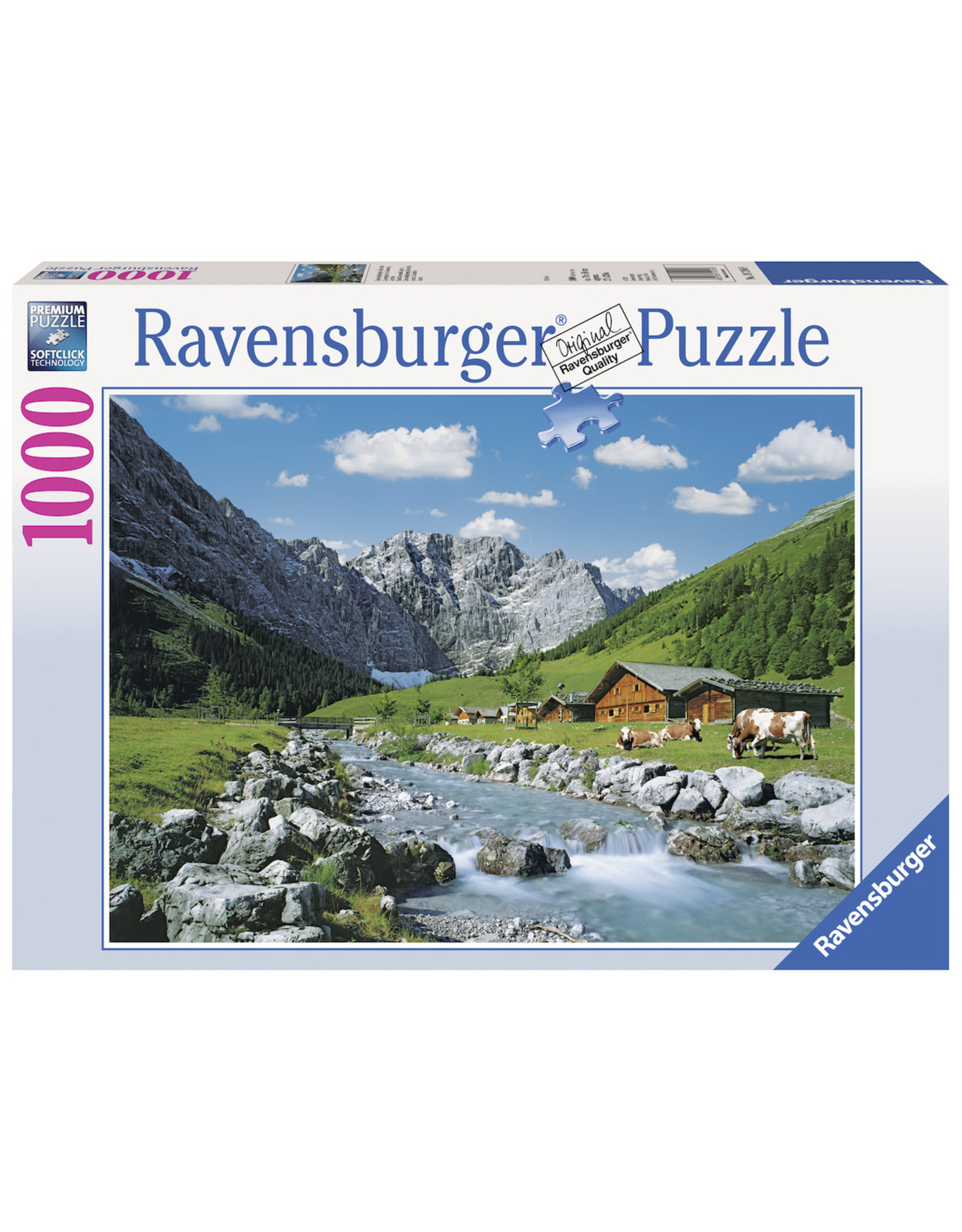 Ravensburger Ravensburger puzzel 192168 Karwendelgebergte Oostenrijk  1000 stukjes