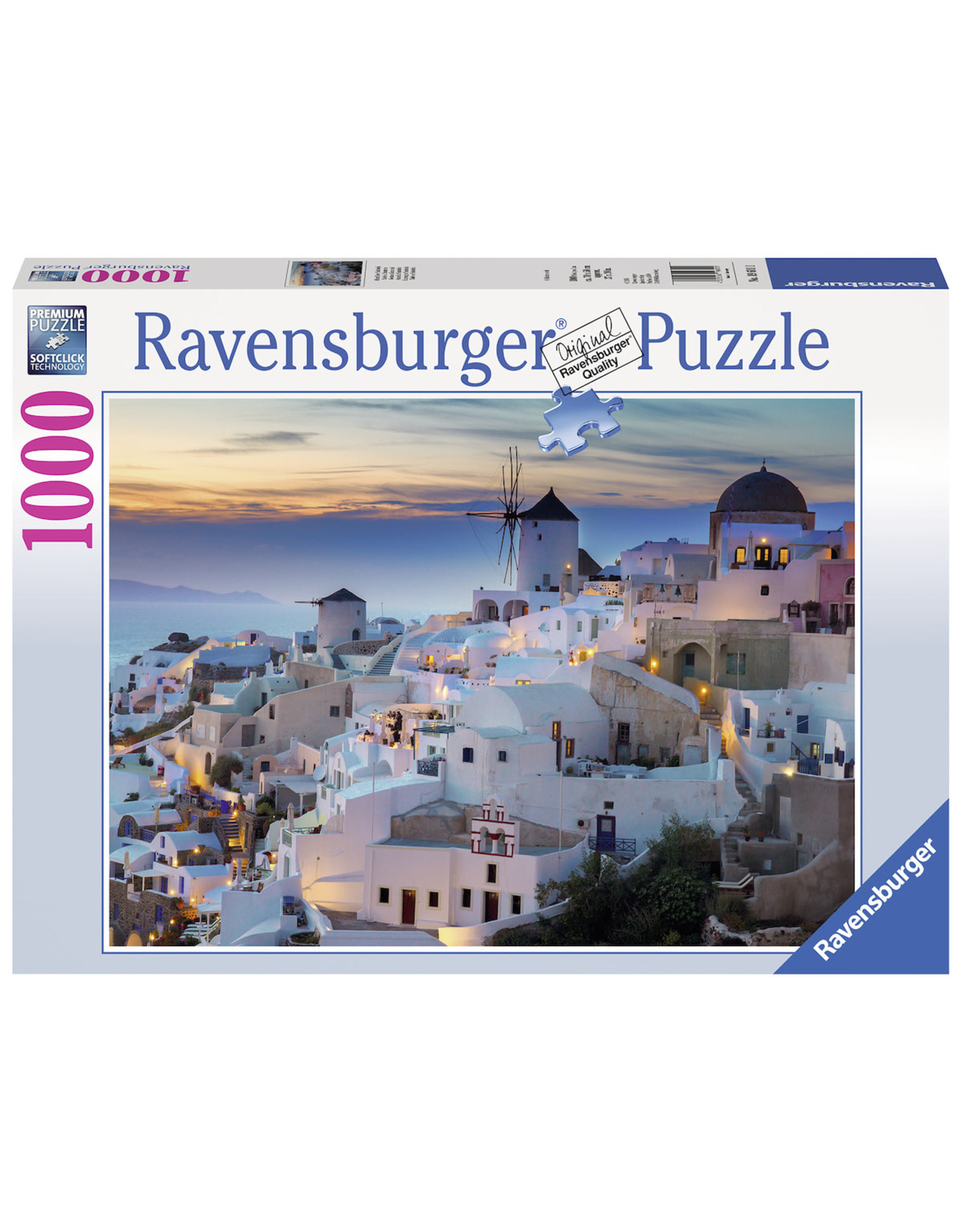 Ravensburger Ravensburger puzzel 196111  Avond In Santorini 1000 stukjes
