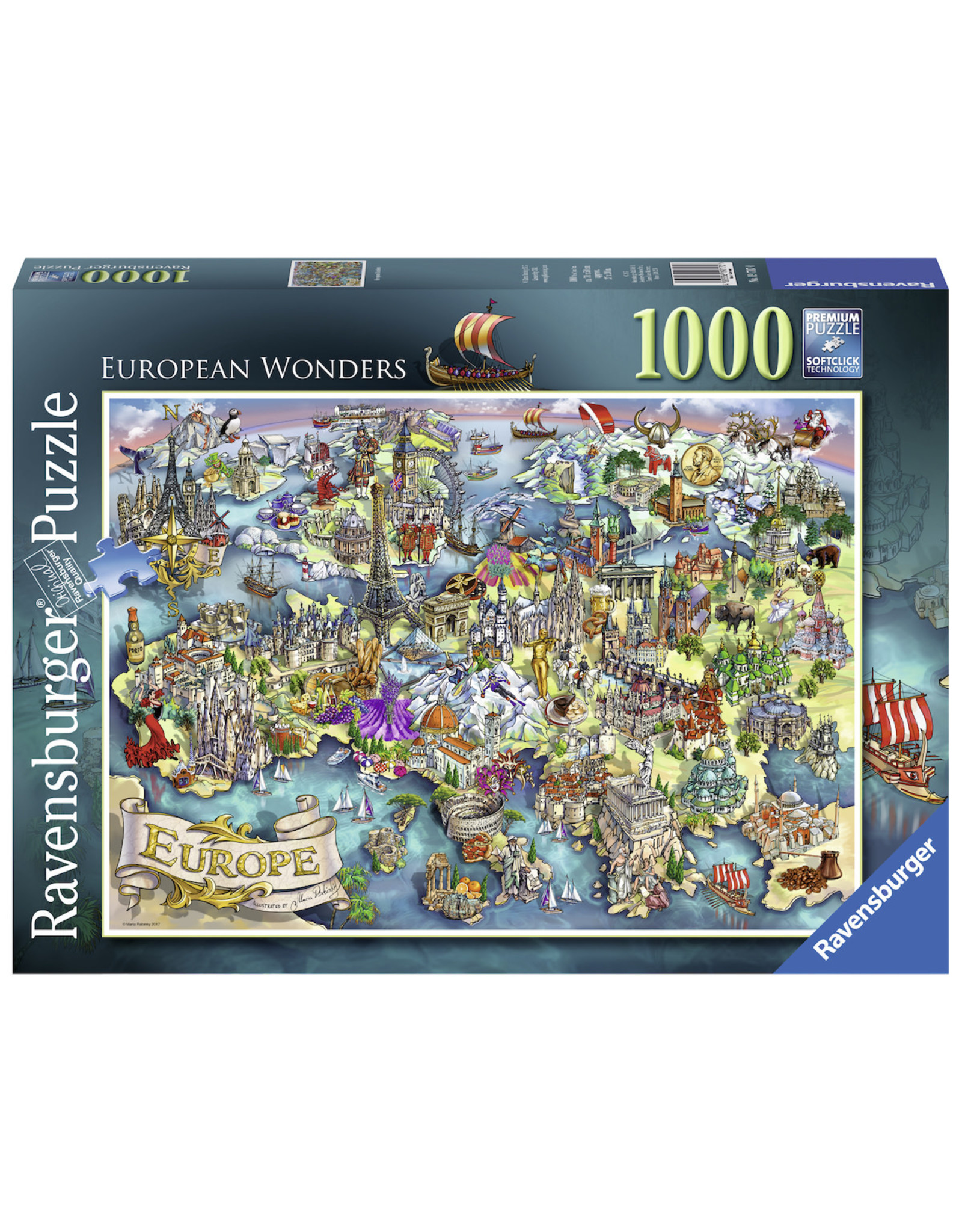 Ravensburger European Wonders - 1000