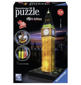 Ravensburger Ravensburger 3D Puzzel 125883 Big Ben Night Edition - 216 Stukjes