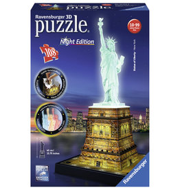 Ravensburger Ravensburger 3D Puzzel 125968 Statue Of Liberty Night Edition - 108 Stukjes