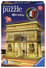Ravensburger Ravensburger 3D Puzzel 125227 Arc De Triomphe Night Edition - 216 Stukjes