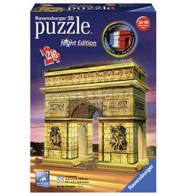 Ravensburger Ravensburger 3D Puzzel 125227 Arc De Triomphe Night Edition - 216 Stukjes