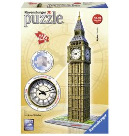 Ravensburger Ravensburger 3D Puzzel 125869 Big Ben met Klok - 216 Stukjes