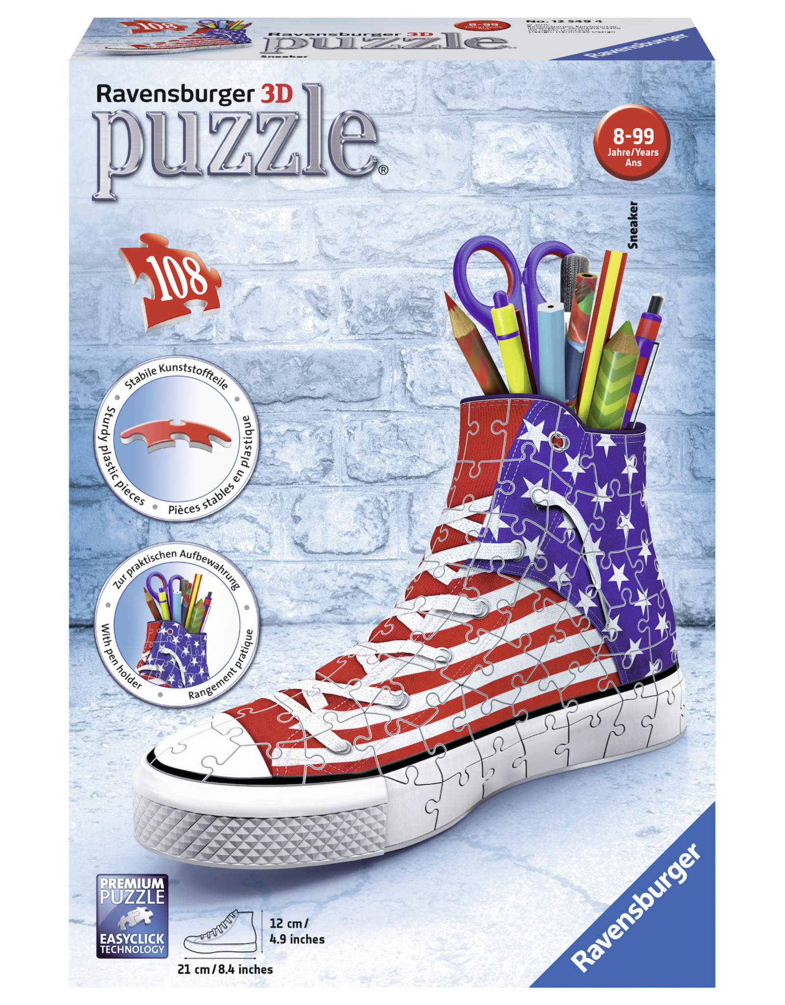 Ravensburger Ravensburger 3D Puzzel 125494 Sneaker American Style  (108 Stukjes)