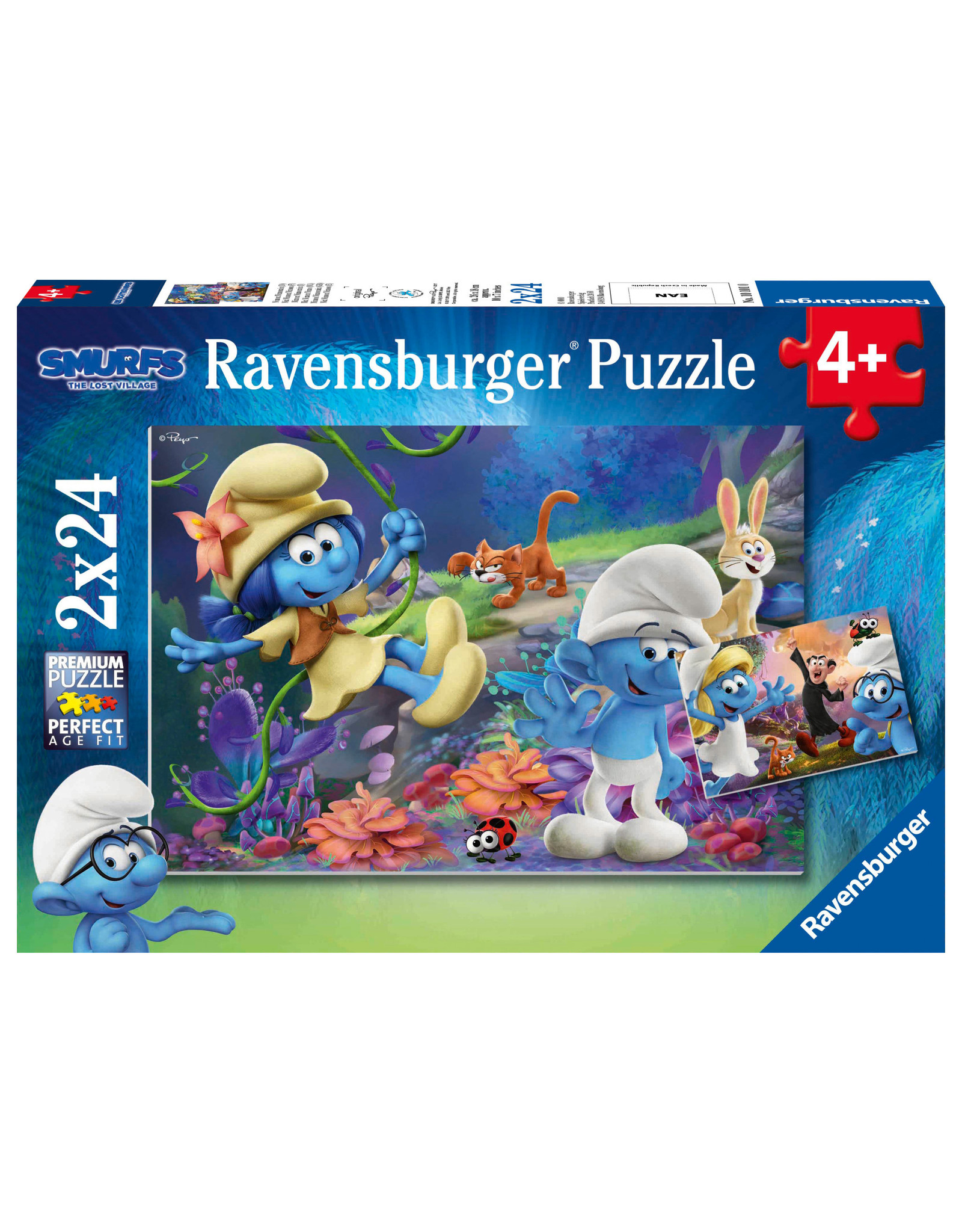 Ravensburger Het Verloren Dorp Smurfen- 2X24