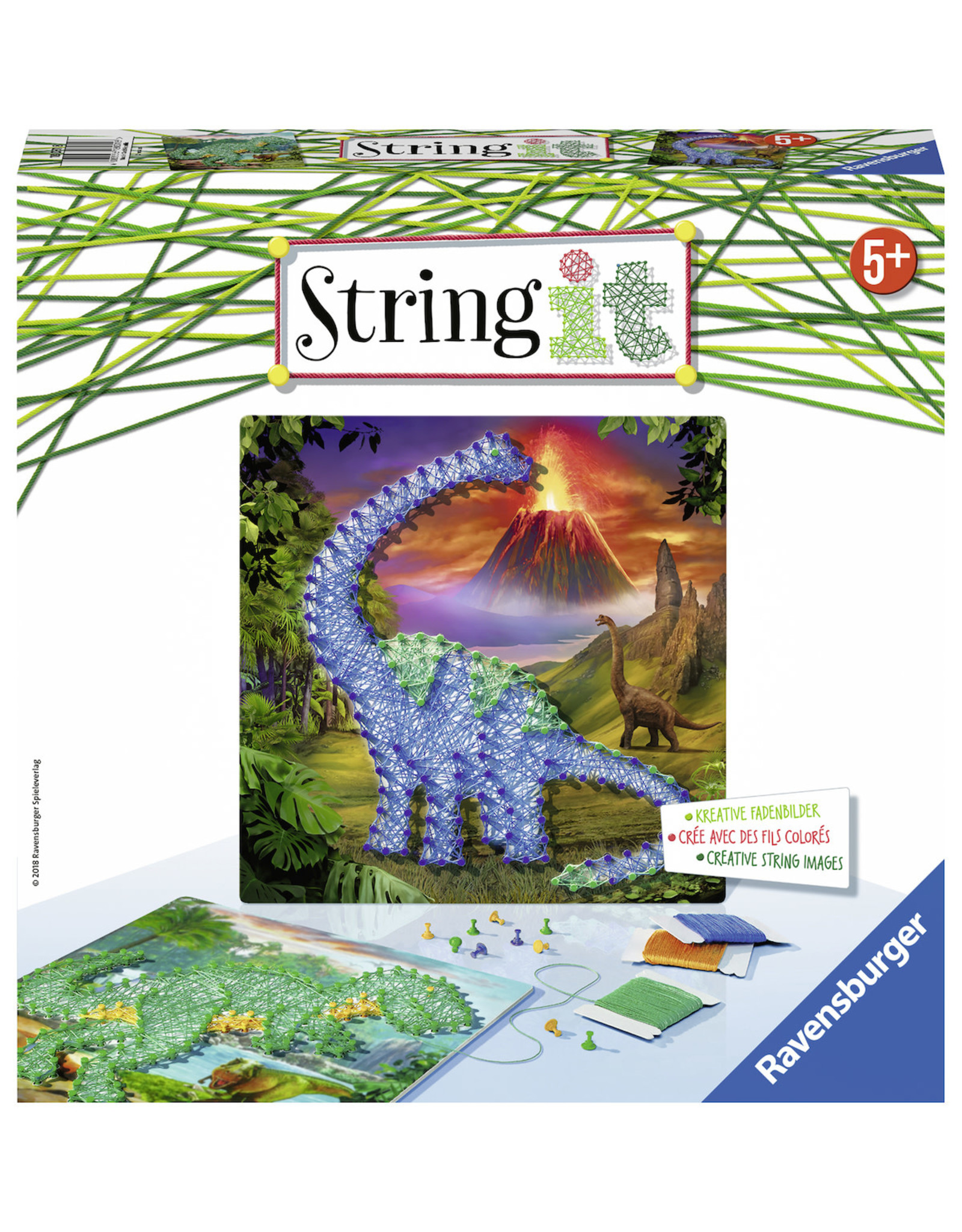 Ravensburger Ravensburger 180318 String It: Dinosaurus