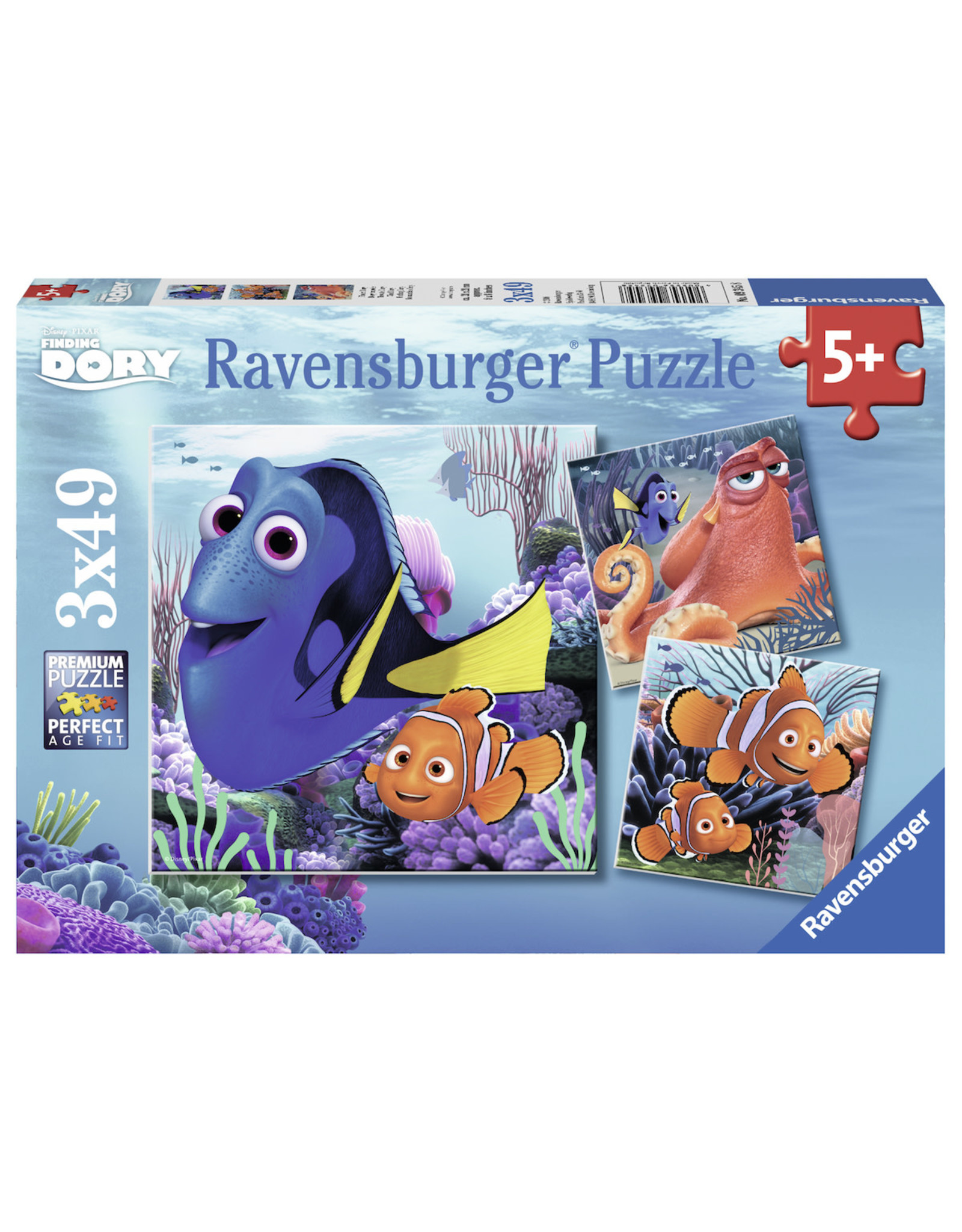 Ravensburger Ravensburger Puzzel 093458  Finding Dory ( 3X49 stukjes)