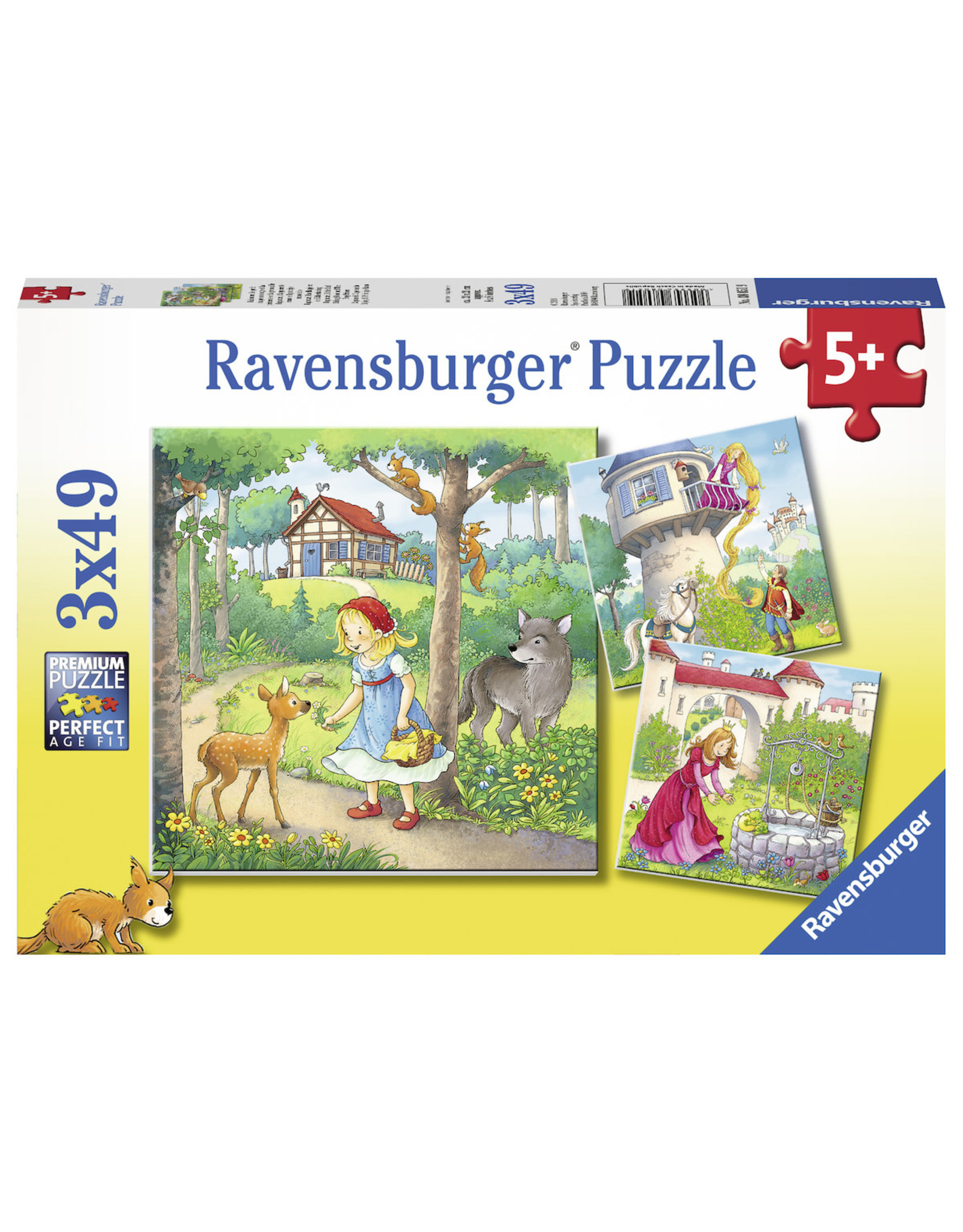 Ravensburger Rapunzel, Roodkapje En De Kikkerkoning 3X49