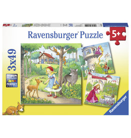 Ravensburger Rapunzel, Roodkapje En De Kikkerkoning 3X49