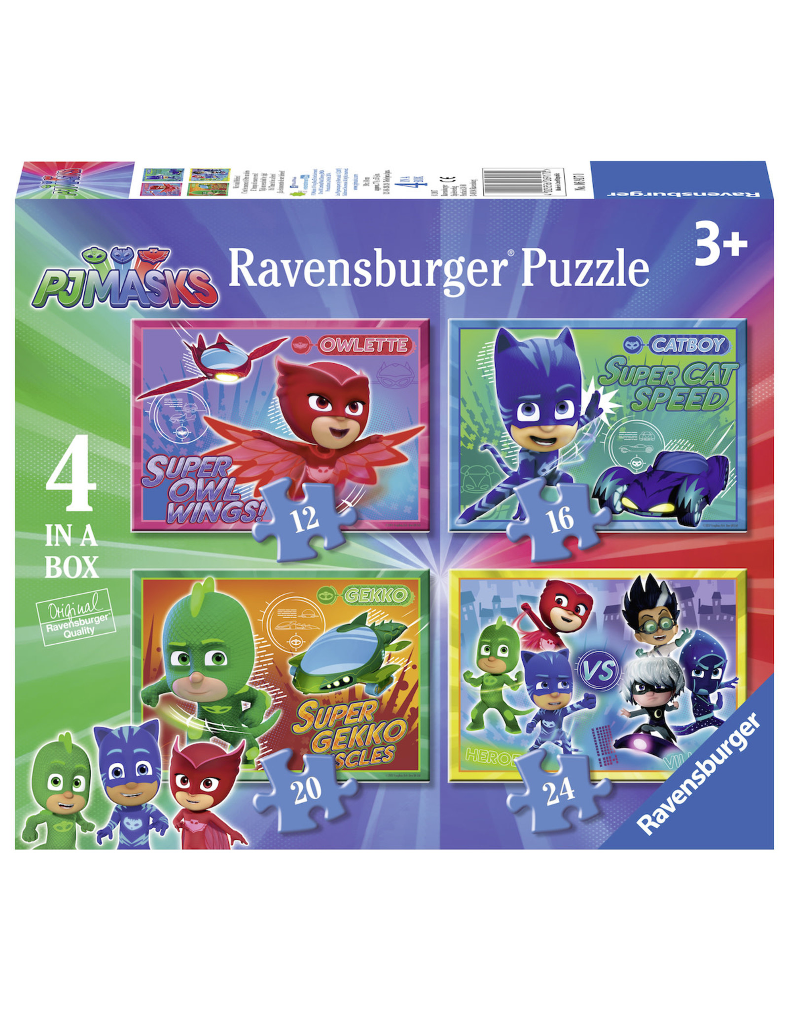 Ravensburger It'S Time To Be A Heroe -Pjmasks - 12*16*20*24