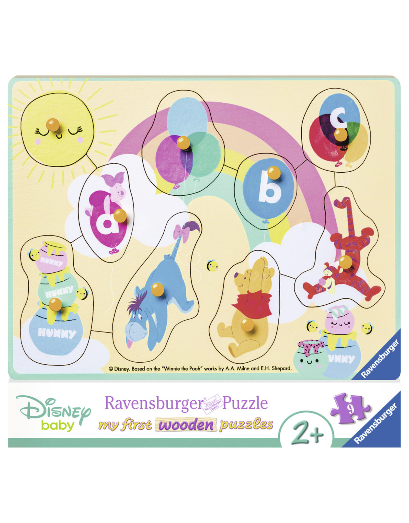 Ravensburger Ravensburger Houten Puzzel Disney Winnie The Pooh en zijn Vriendjes - 9 Stukjes