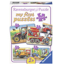 Ravensburger Ravensburger Puzzel 69545 My First Puzzles Aan het Werk (2-4-6-8 Stukjes)