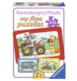 Ravensburger My First Puzzles - Graafmachine/Tractor/Kiepauto