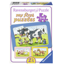 Ravensburger Ravensburger Puzzel 65714  My First Puzzles  Goede Vrienden -  3x6 stukjes