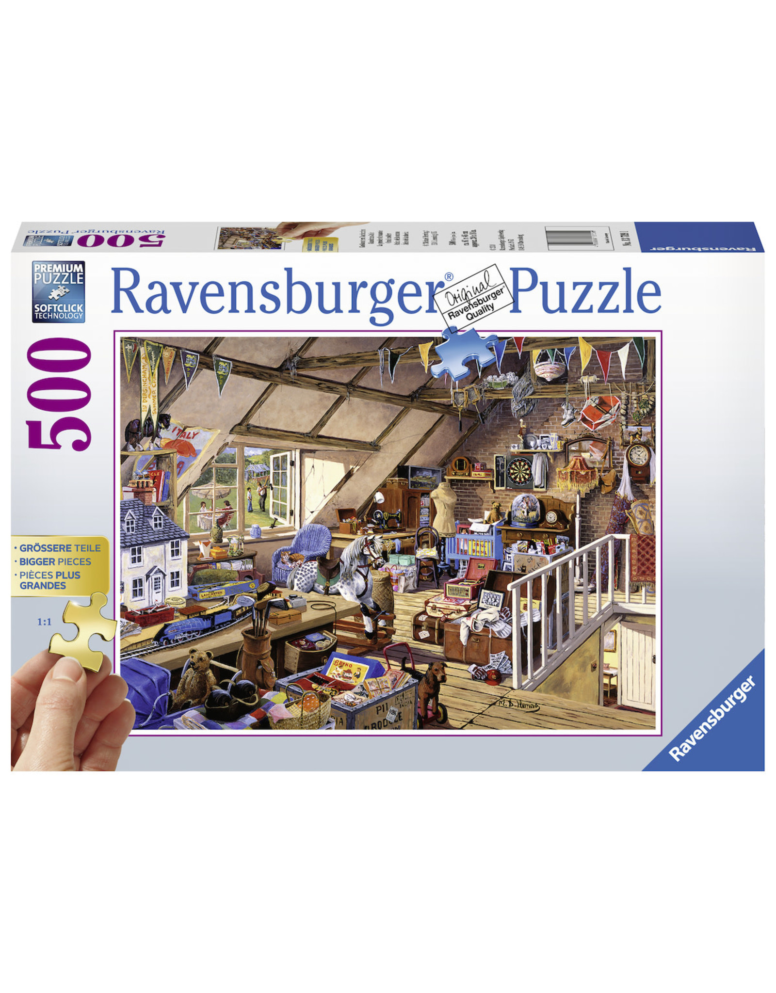 Ravensburger Ravensburger puzzel Oma'S Zolder  500 stukjes  extra groot