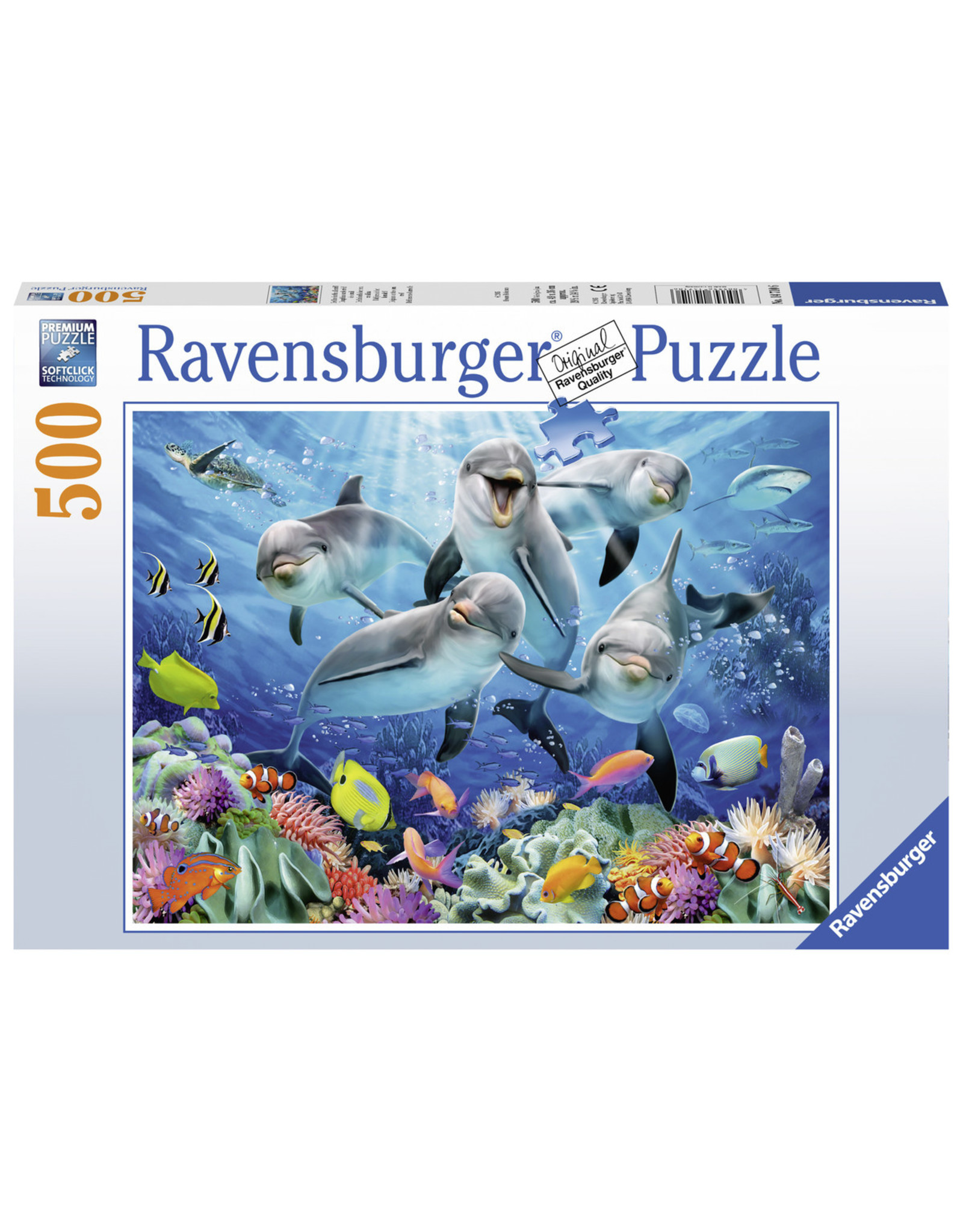 Ravensburger Ravensburger Puzzel 147106 Dolfijnen in het Koraalrif