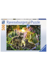 Ravensburger Ravensburger puzzel Wolvenfamilie In De Zonneschijn 500 stukjes