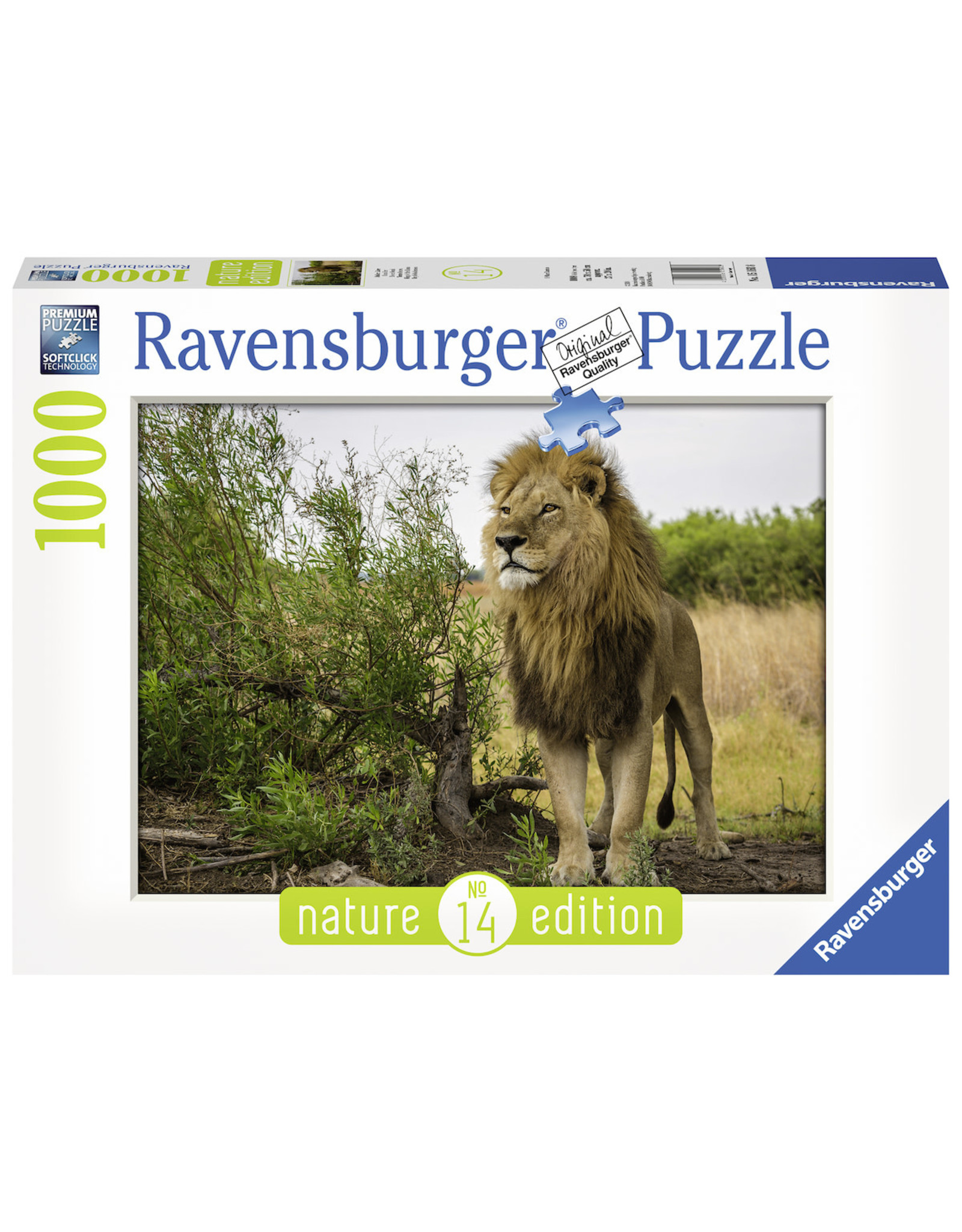Ravensburger Ravensburger Puzzel King Of The Lions 1000 stukjes
