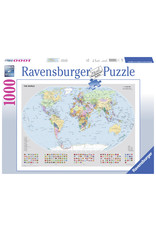 Ravensburger Ravensburger puzzel 156528 Staatkundige Wereldkaart 1000 stukjes