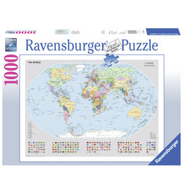 Ravensburger Ravensburger puzzel 156528 Staatkundige Wereldkaart 1000 stukjes