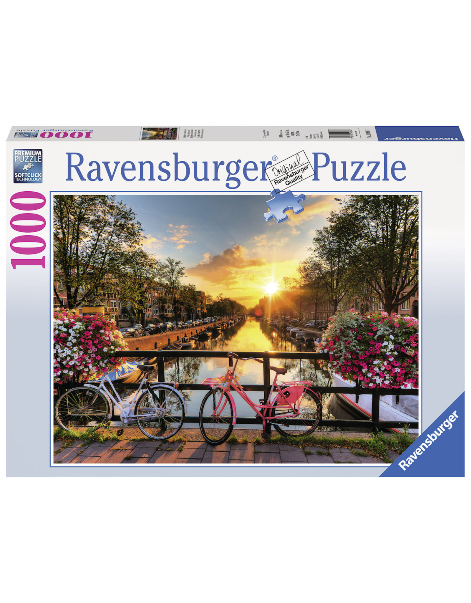 Ravensburger Ravensburger puzzel 196067  Fietsen In Amsterdam 1000 stukjes