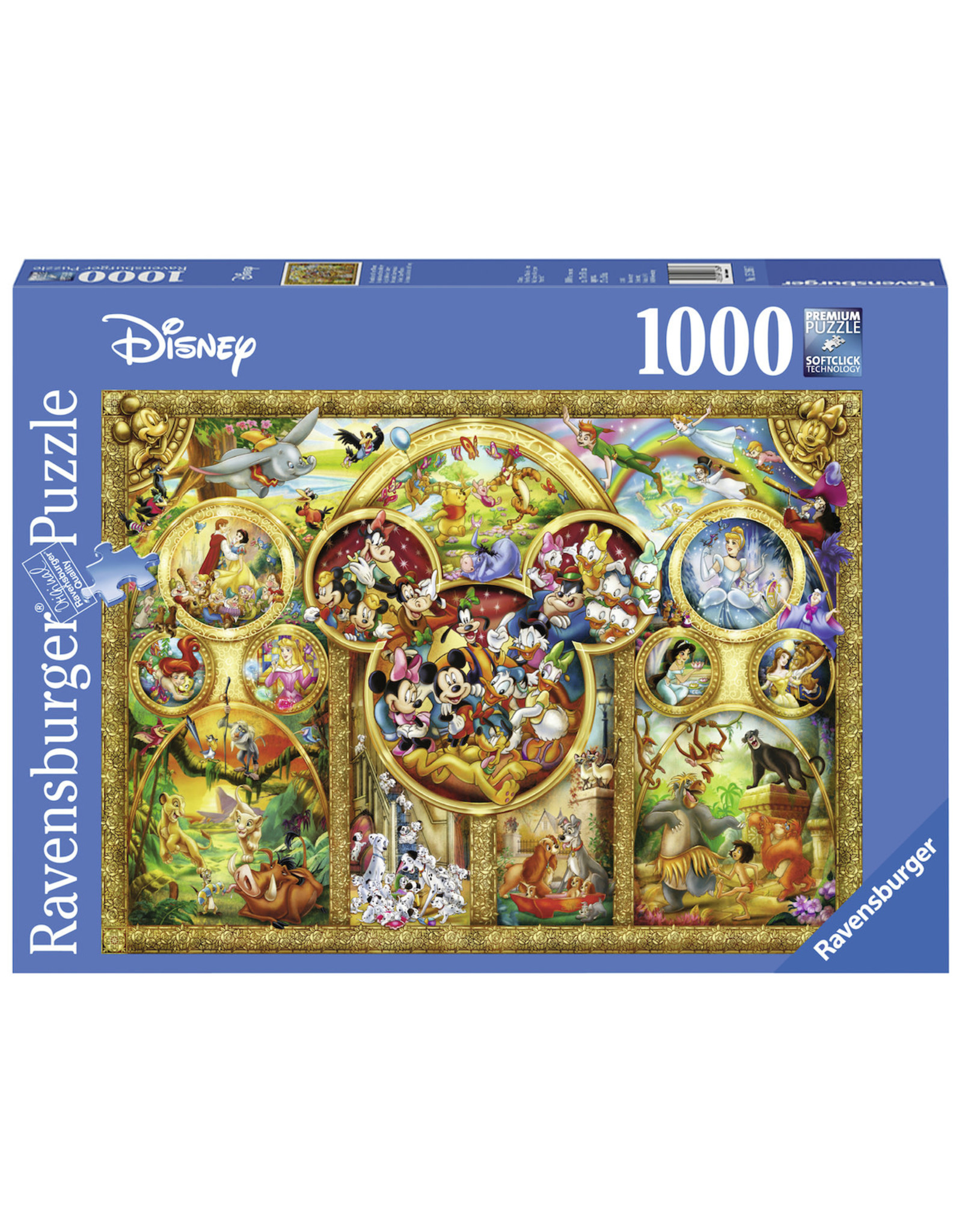 Ravensburger Ravensburger puzzel 152667 De Mooiste Disneythema's 1000 stukjes