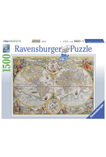 Ravensburger Ravensburger Puzzel 163816 Wereldkaart 1594 - 1500 stukjes