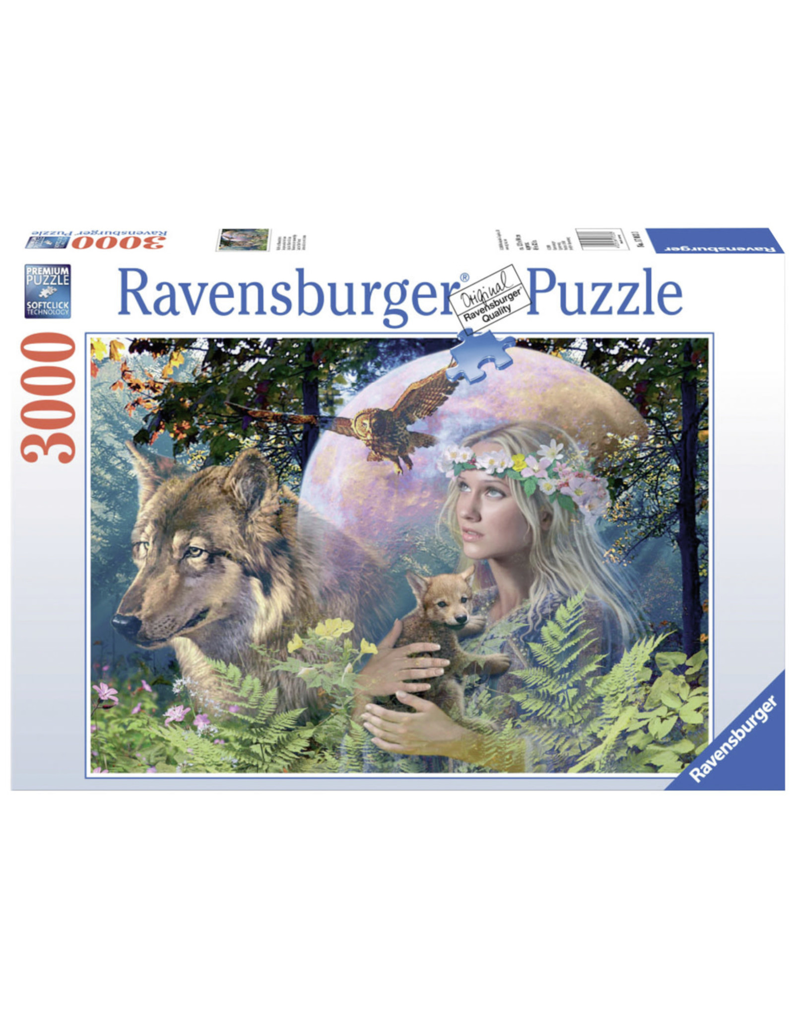 Ravensburger Ravensburger puzzel 170333 Wolven in de Maneschijn 3000 stukjes