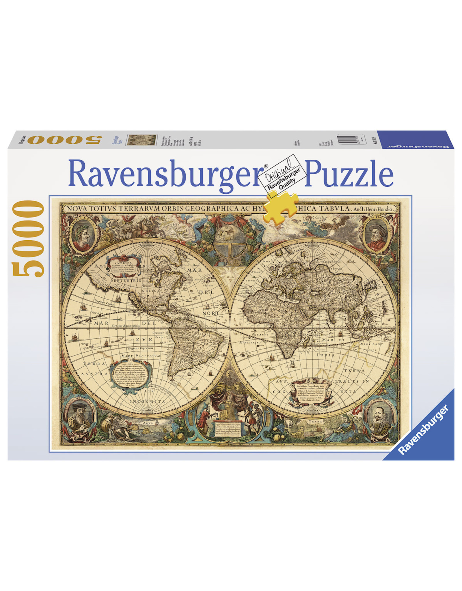 Ravensburger Ravensburger puzzel  174119Antieke Wereldkaart  5000