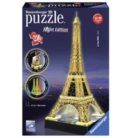 Ravensburger Ravensburger 3D Puzzel 125791 Eiffeltoren Night Edition - 216 Stukjes