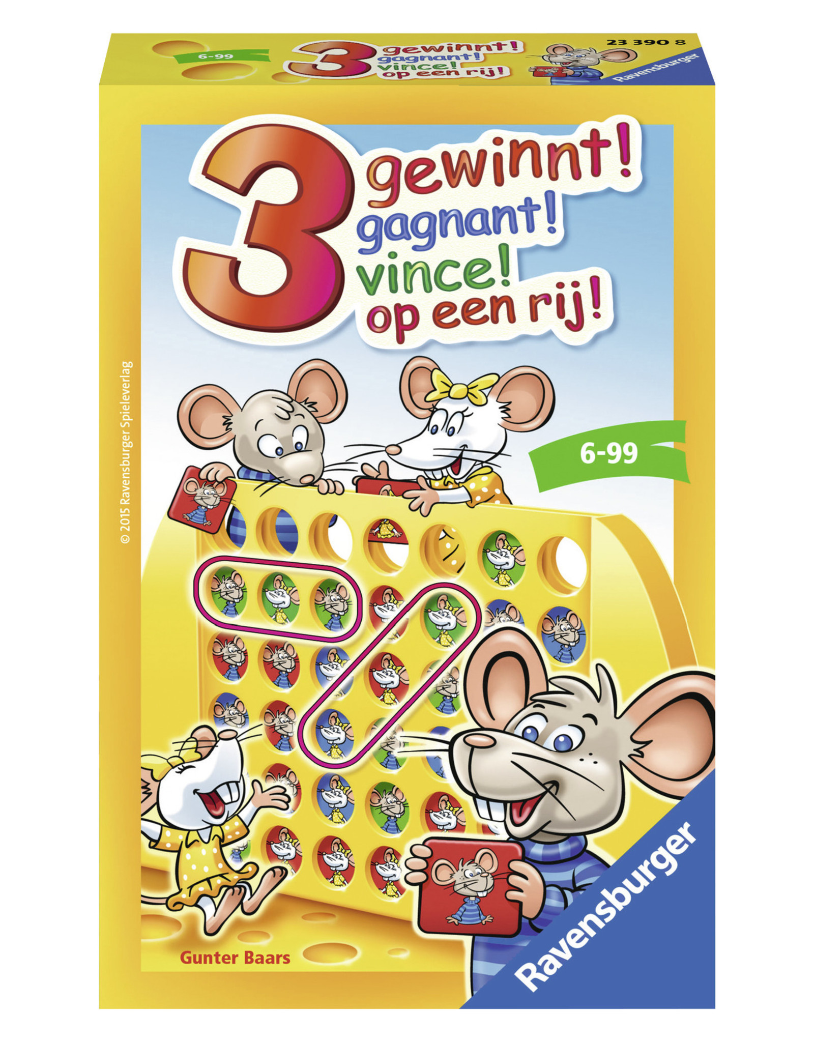 Ravensburger Ravensburger 233908  3 Op een Rij - Pocketspel