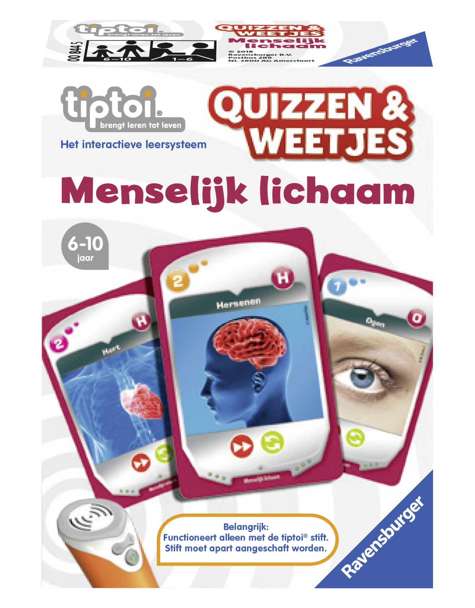 Tiptoi Tiptoi Quizzen & Weetjes:  Menselijk Lichaam