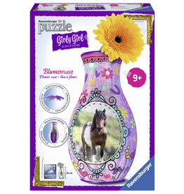 Ravensburger Ravensburger 3D Puzzel 120529  Bloemenvaas Girly Girl Edition Paard - 216 Stukjes