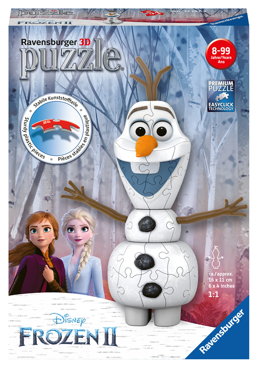 lippen Absoluut regio Ravensburger 3D Puzzel 111572 Disney Frozen 2 - Olaf (54 Stukjes) - Marja's  Shop
