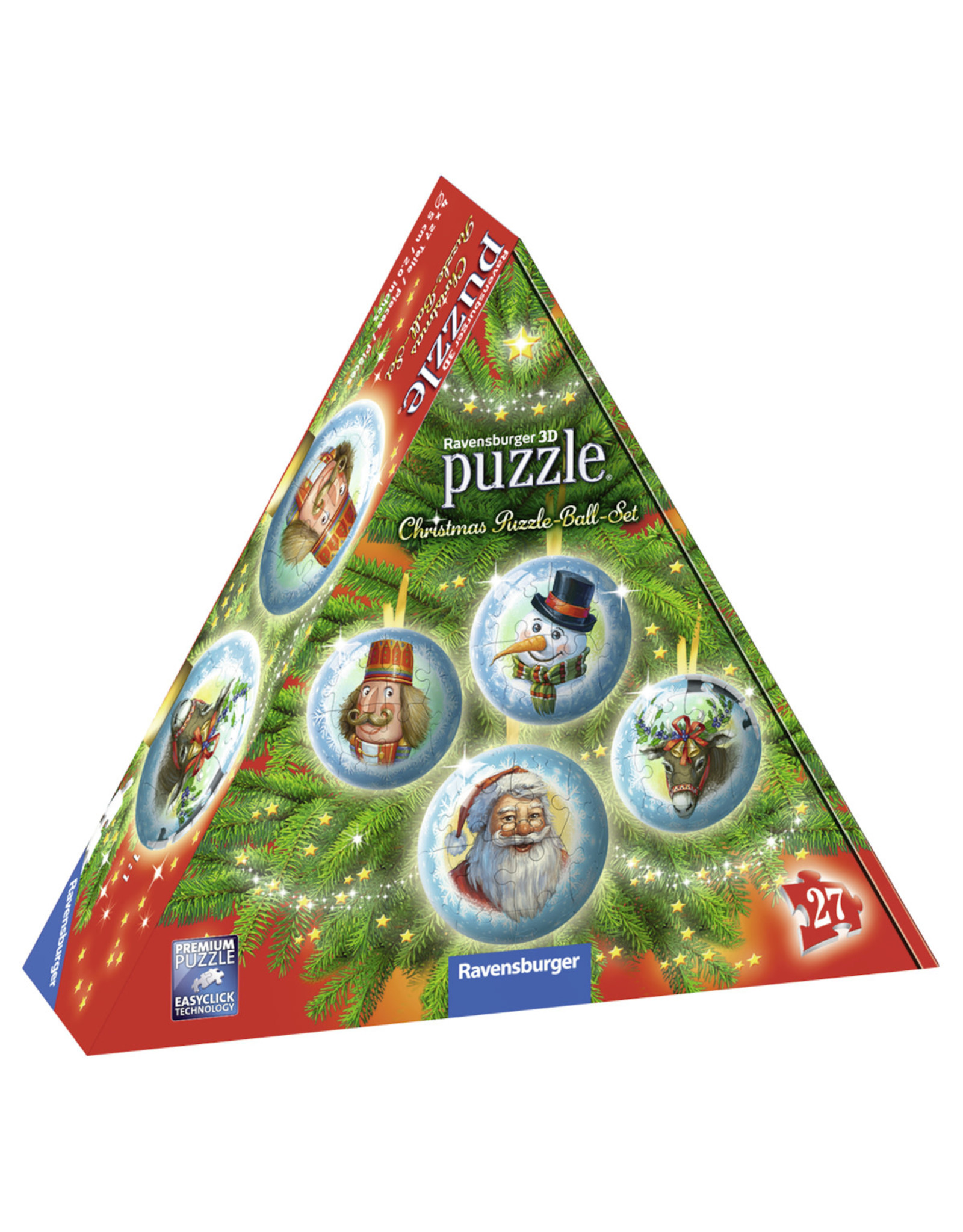 Ravensburger Ravensburger 3D Puzzle Ball Set 116782 Christmas - 4 x 27 Stukjes