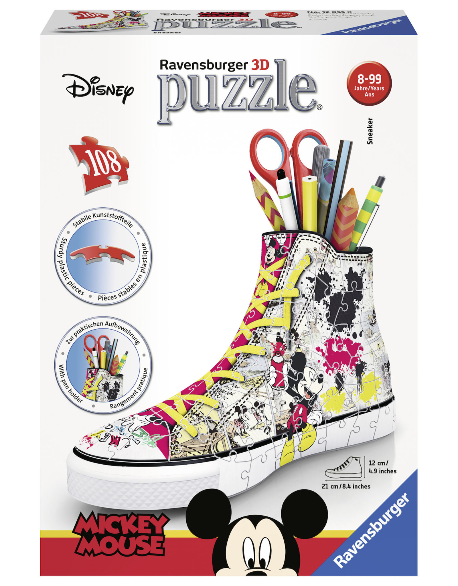 Ravensburger Ravensburger 3D Puzzel 120550 Sneaker Disney Mickey Mouse (108 stukjes)