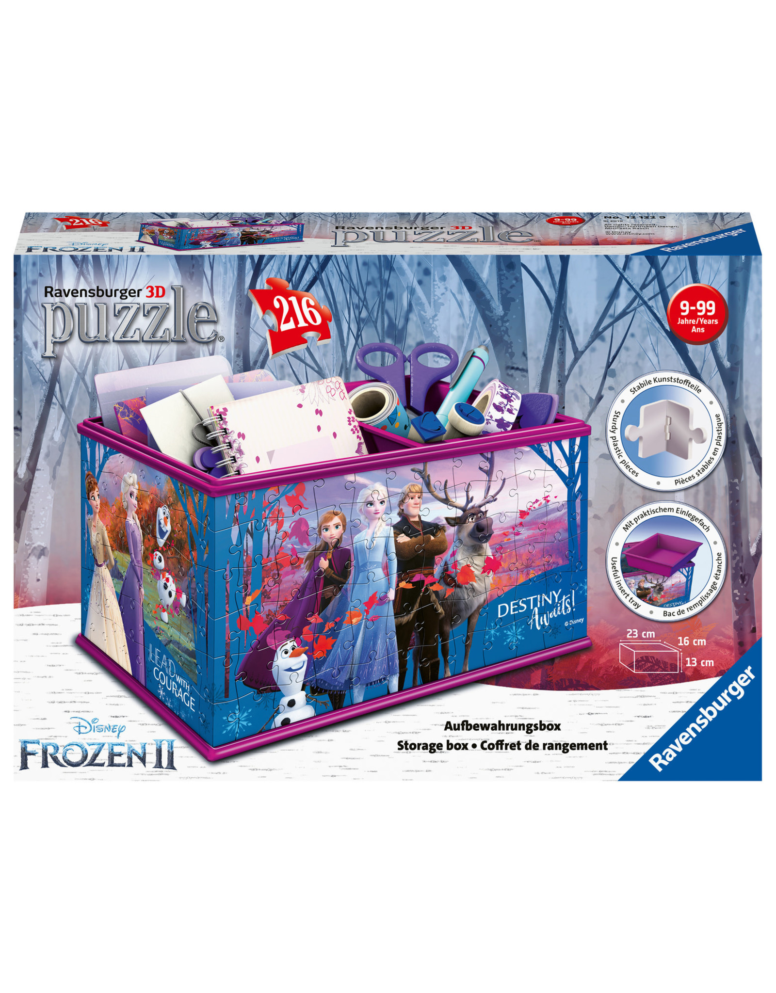 Ravensburger Ravensburger 3D Puzzel 121229 Opbergdoos Disney Frozen 2 - 216 Stukjes