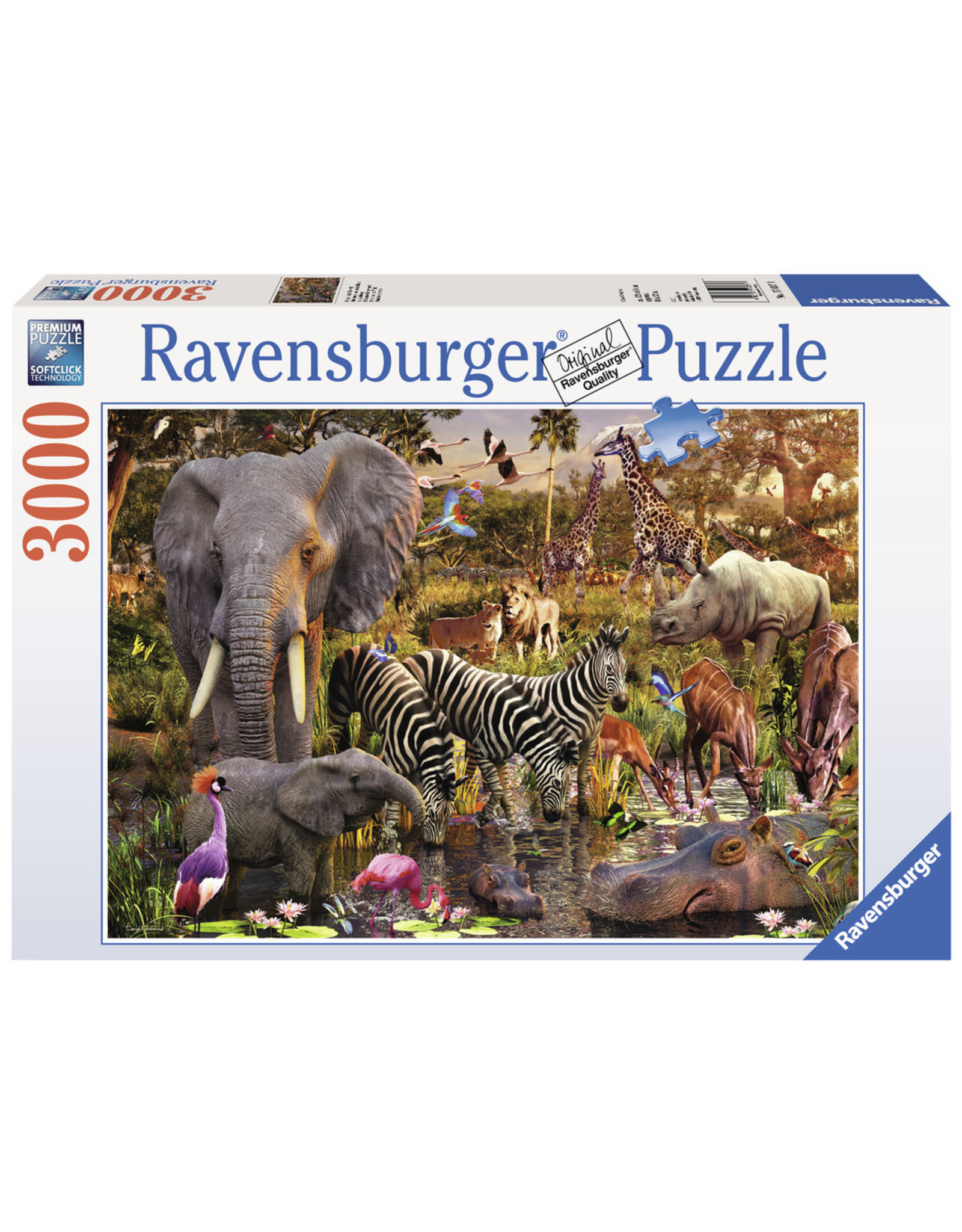 Ravensburger Ravensburger puzzel  170371 Afrikaanse Dierenwereld 3000 stukjes