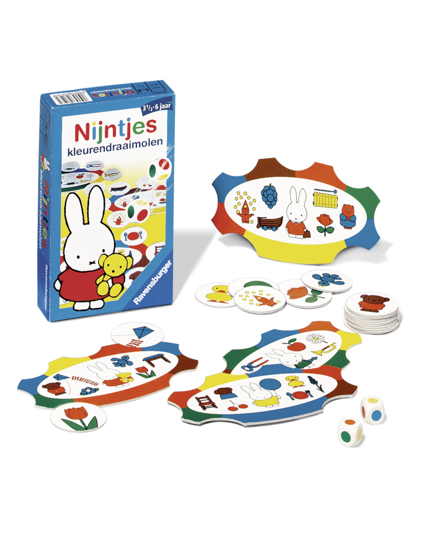 Ravensburger Ravensburger 231072 Nijntjes Kleurendraaimolen - Dobbelspel