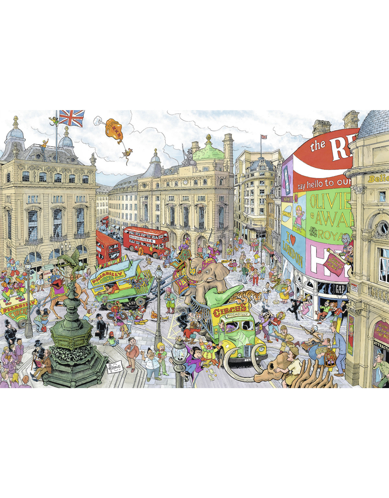 Ravensburger Ravensburgerpuzzel 192137 Fleroux : London Picadilly Circus  1000 stukjes