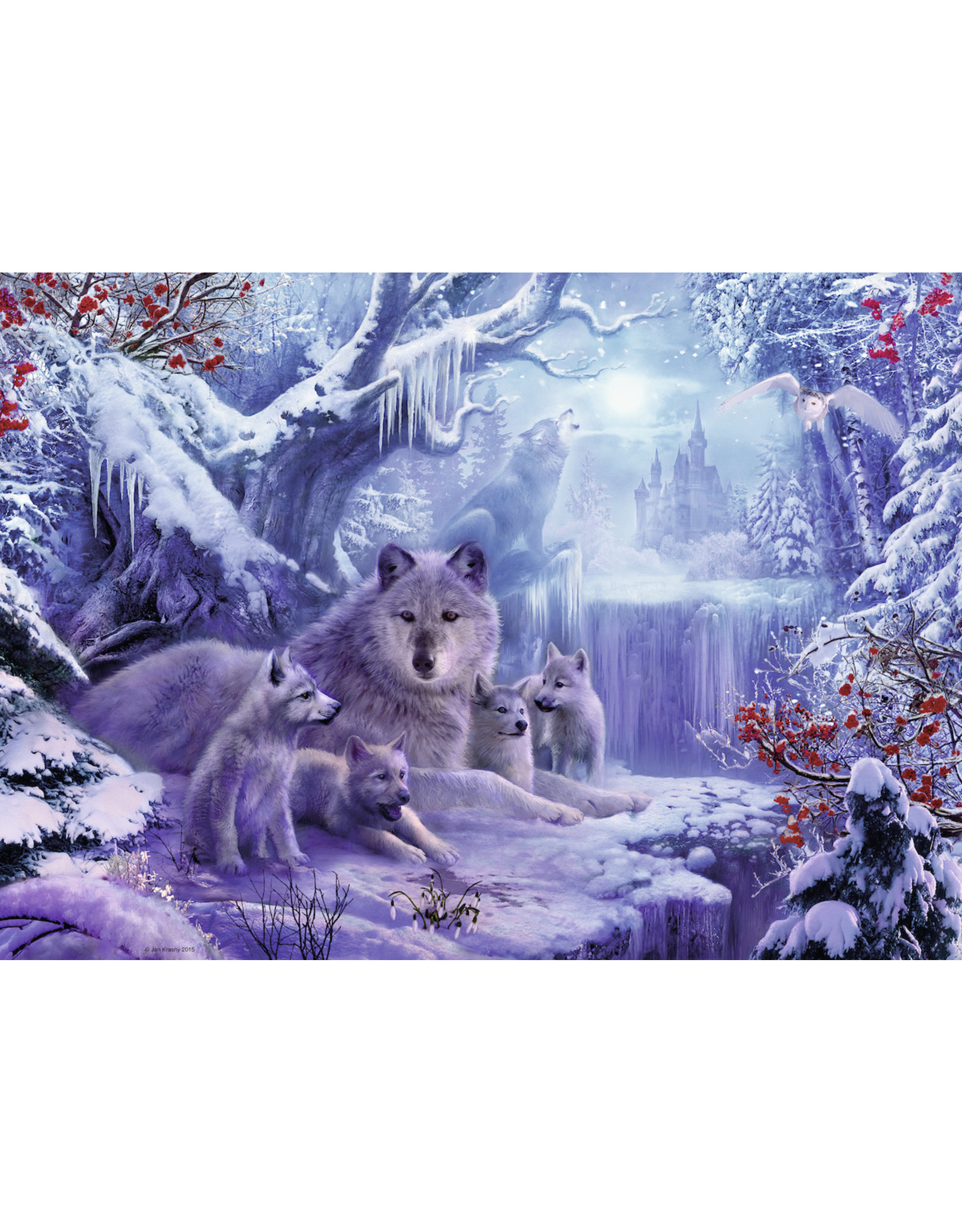 Ravensburger Ravensburger puzzel Wolven in de winter  1000stukjes