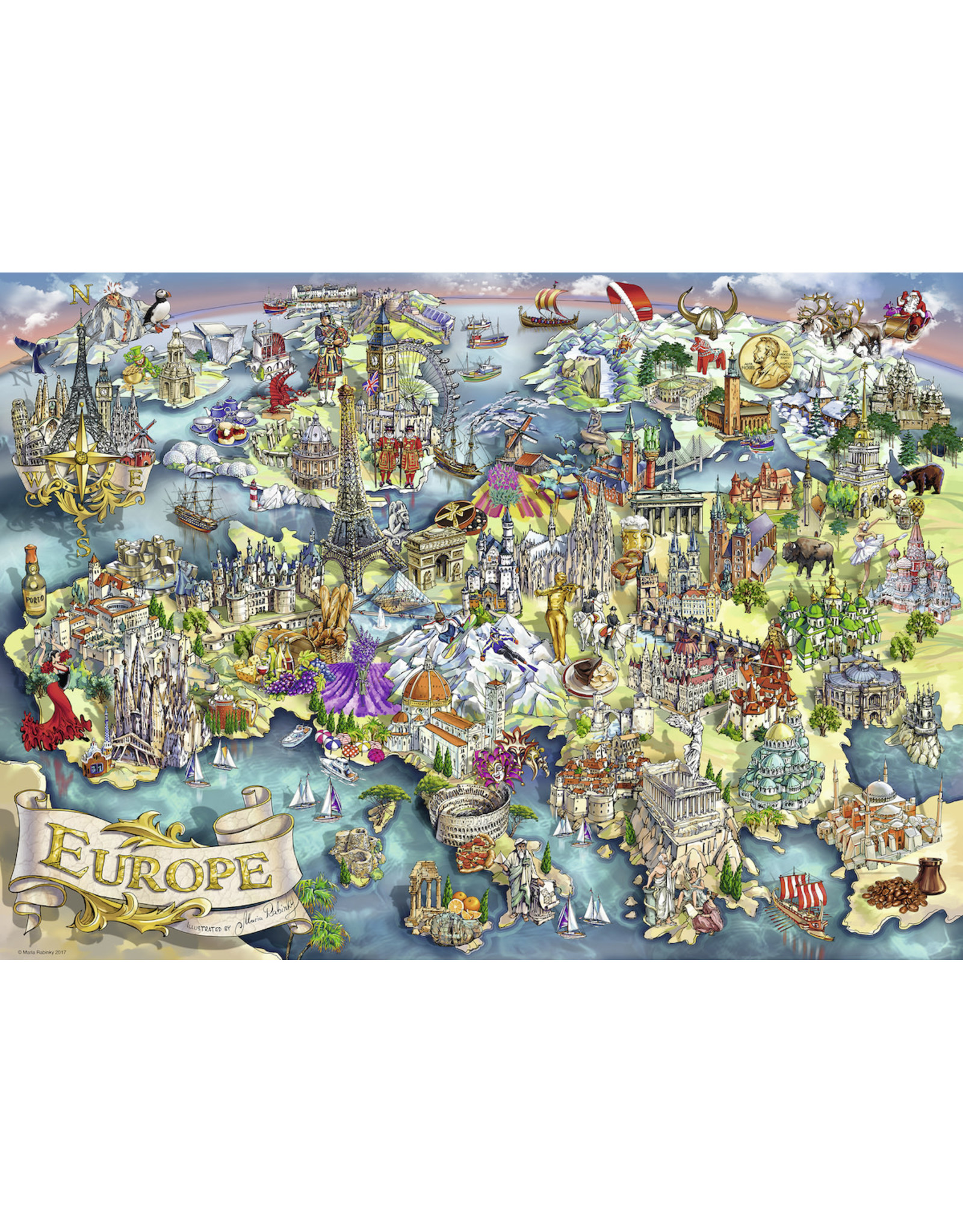 Ravensburger European Wonders - 1000