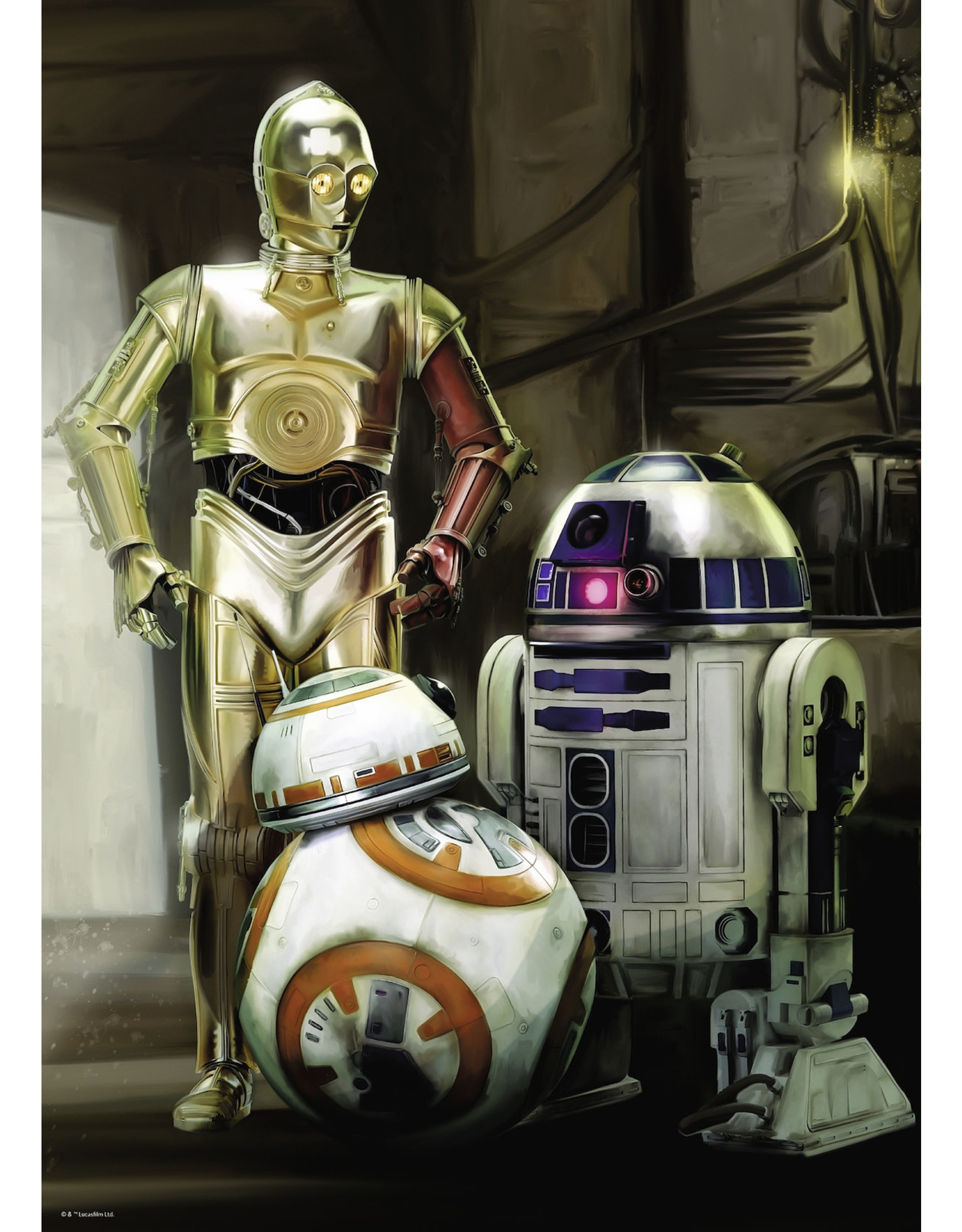 Ravensburger C-3Po, R2-D2 & Bb-8  1000St