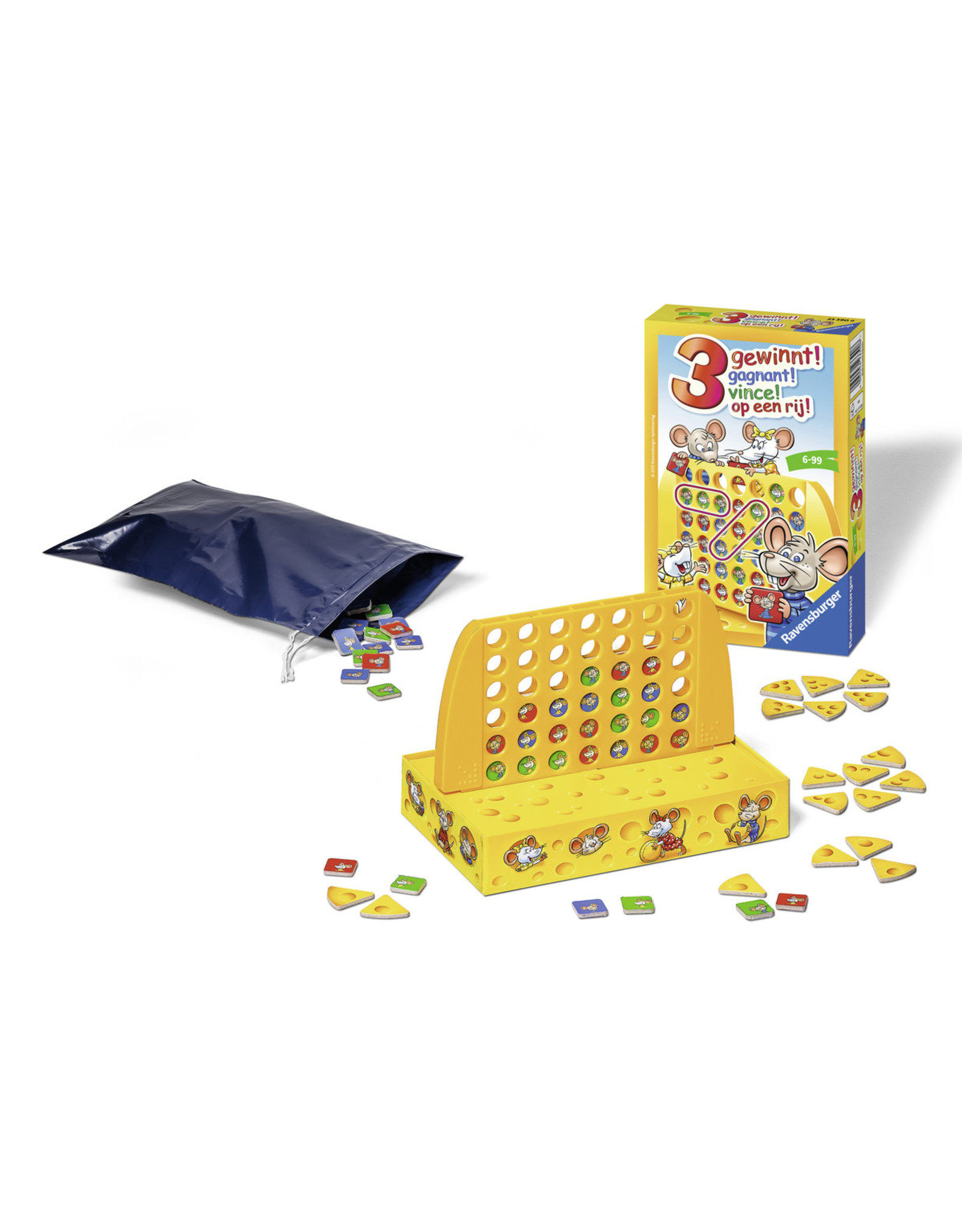 Ravensburger Ravensburger 233908  3 Op een Rij - Pocketspel