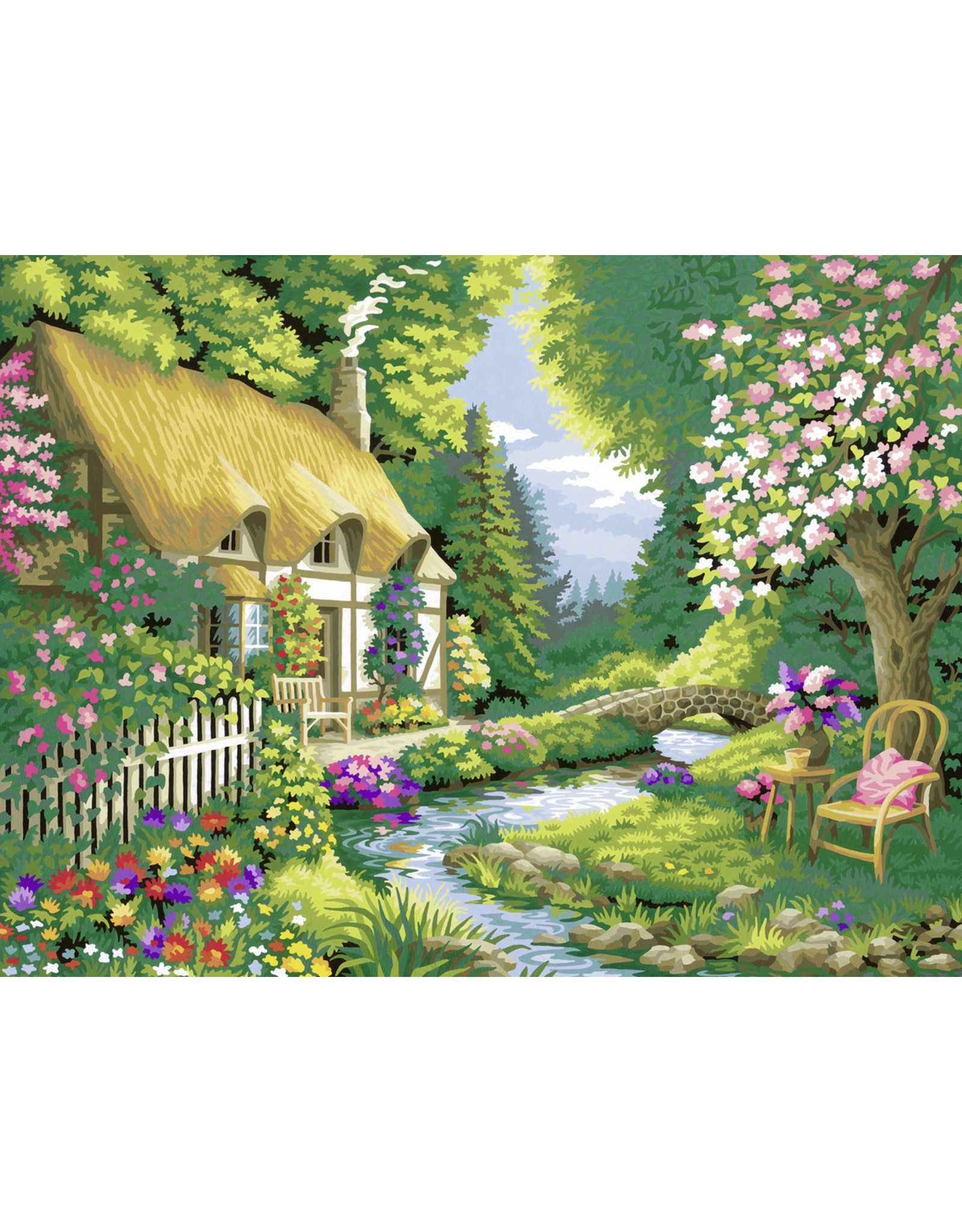 Ravensburger Schilderen op Nummer 288434 Cottage Garden