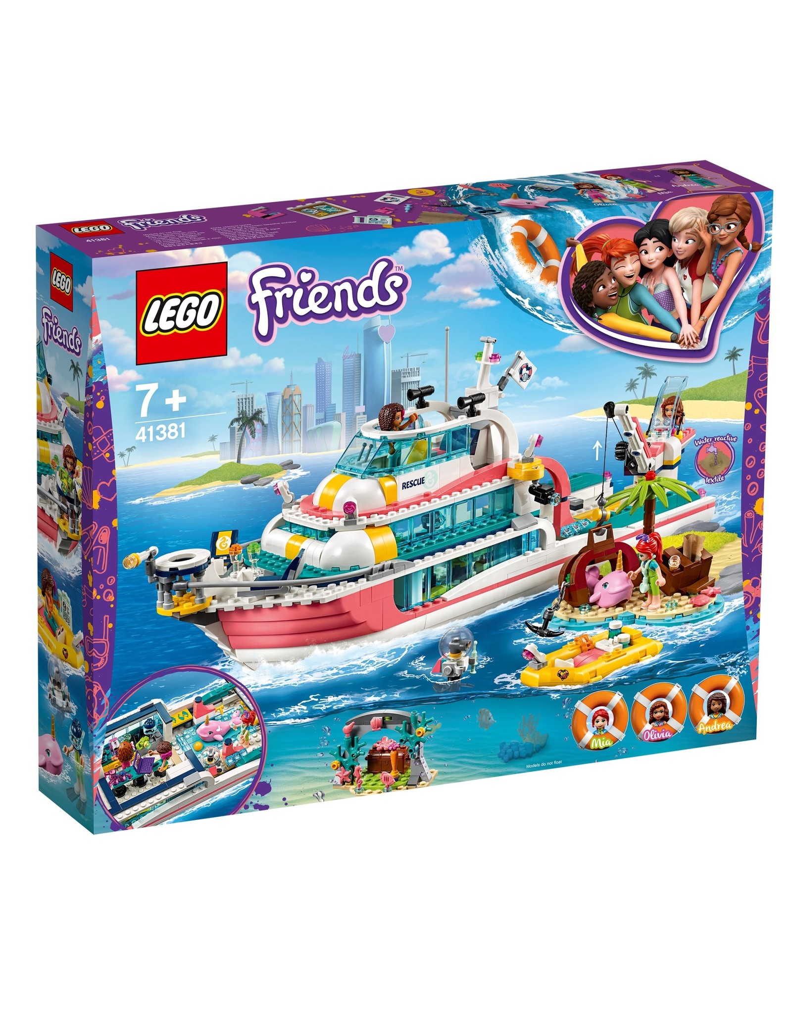 LEGO Lego Friends 41381 Reddingsboot - Rescue Mission Boat