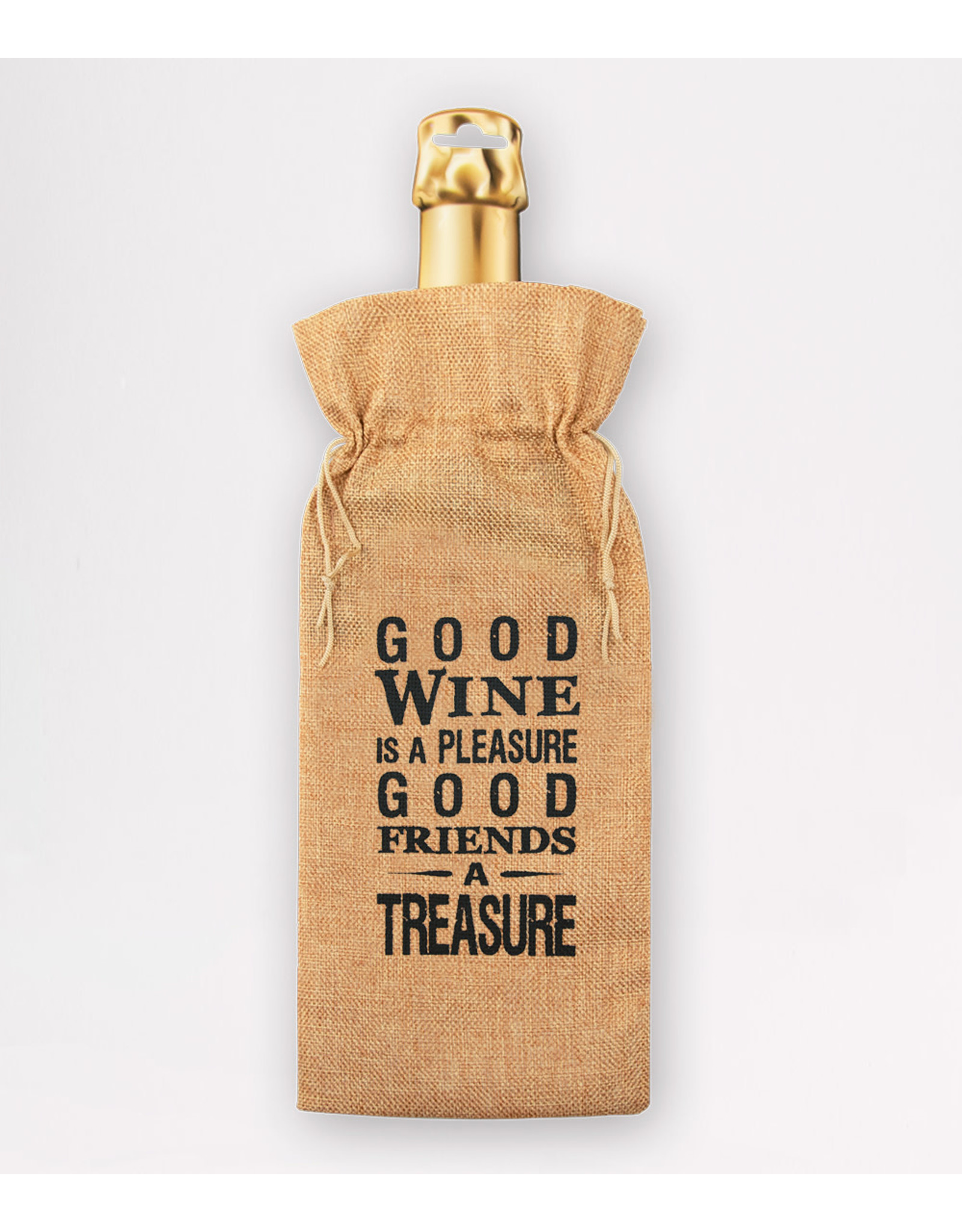 Bottle Gift Bag - Good Wine Is A Pleasure