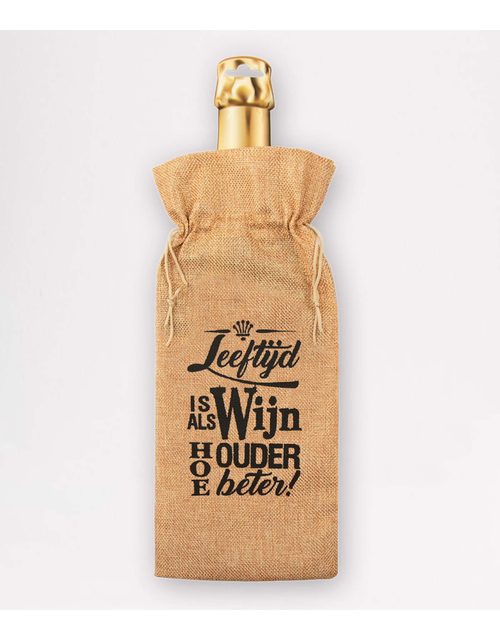Bottle Gift Bag - Leeftijd Is Als Wijn