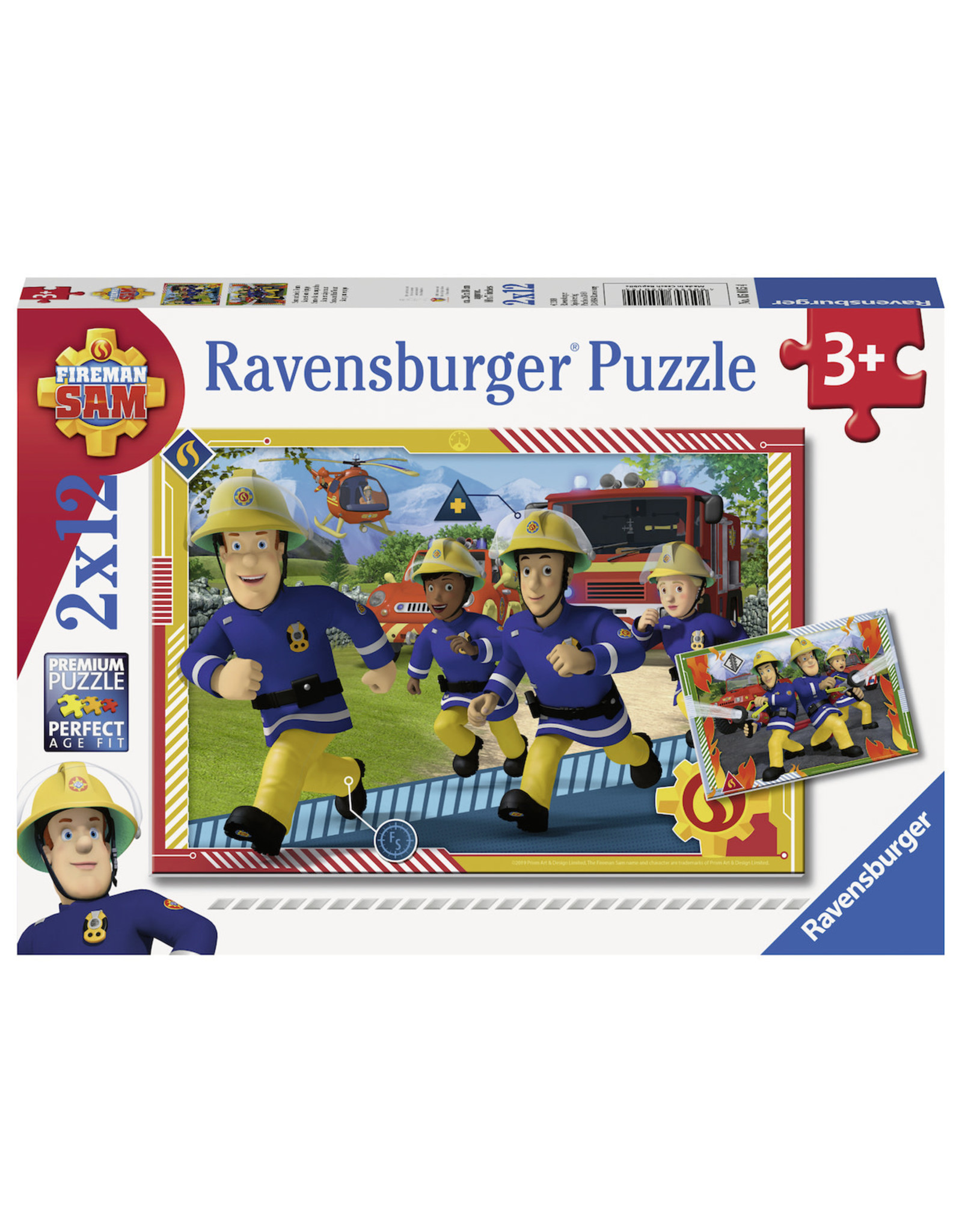 Ravensburger Brandweerman Sam: Sam En Zijn Team 2X12